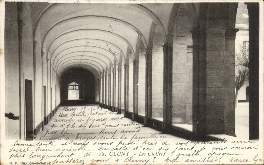 Cluny — Os Claustros — B. F. CHALON-S-SAÔNE - Frente