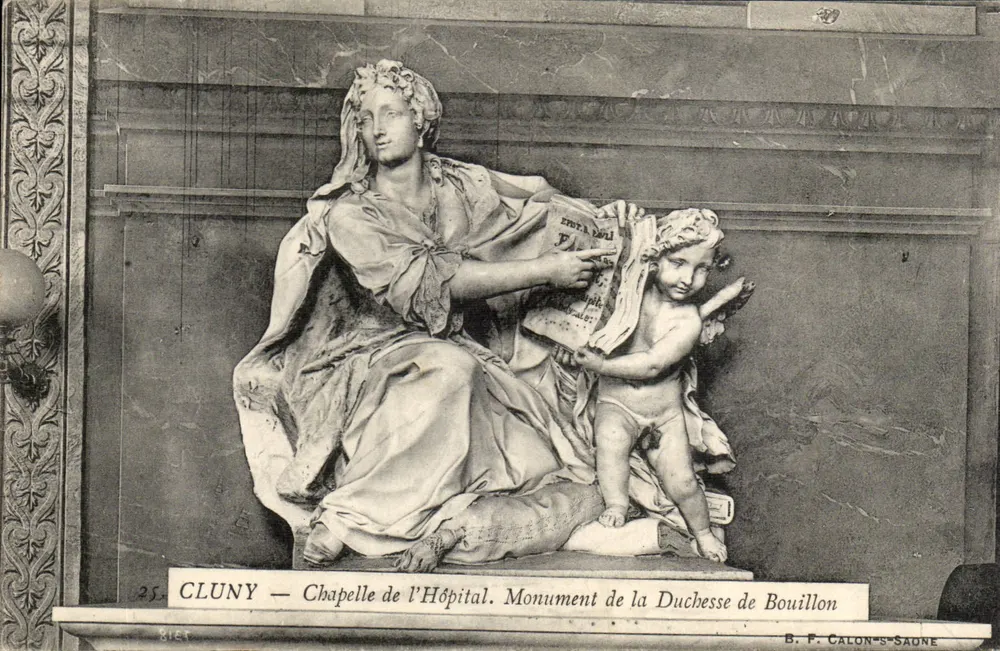 Cluny — Kapelle des Hospitals. Denkmal der Herzogin von Bouillon — B. F. Calon-Saône - Vorderseite