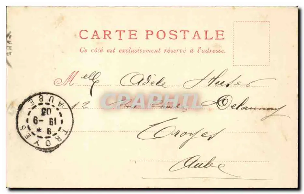 Nevers. A Porta do Croux — Coleção G. Guérot, No. 9 - Verso