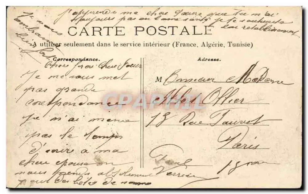 Nevers — Hospiz und Rue de Paris — Yvonne Deguergue, Verlag - Rückseite