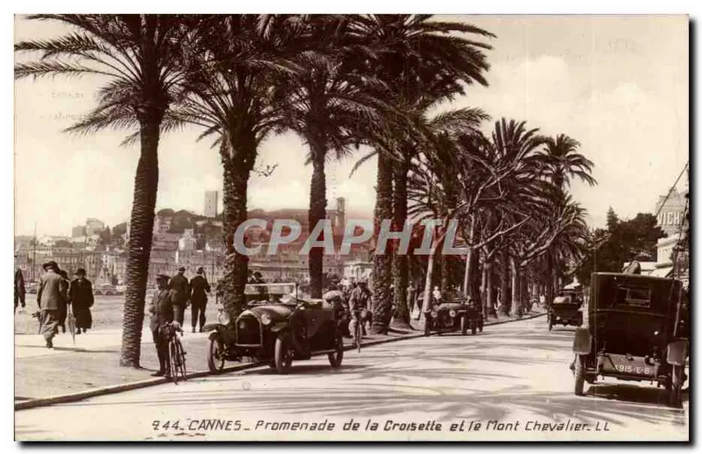 CANNES — Promenade de la Croisette und der Mont Chevalier — LL - Vorderseite