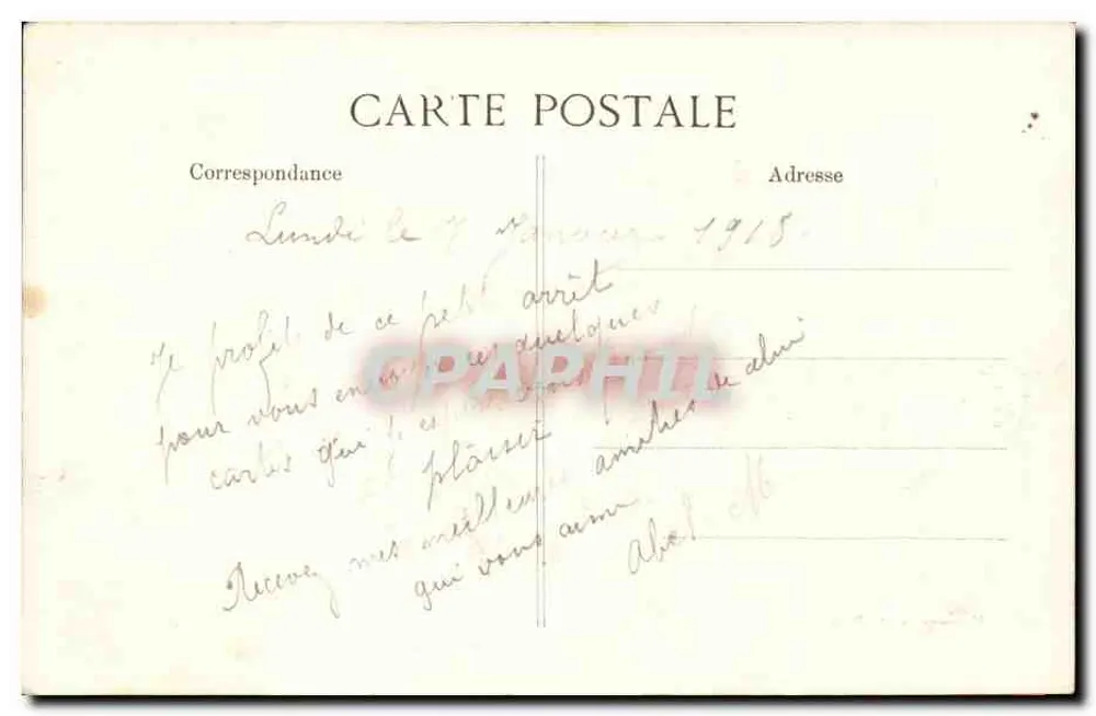 CANNES — Municipal Casino — Paul Vasseur, Verlag Nice, Nr. 1526 - Rückseite