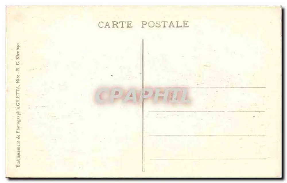 CANNES. Praia da Ilha Santa Marguerite — Edição Giletta, n° 473 - Verso