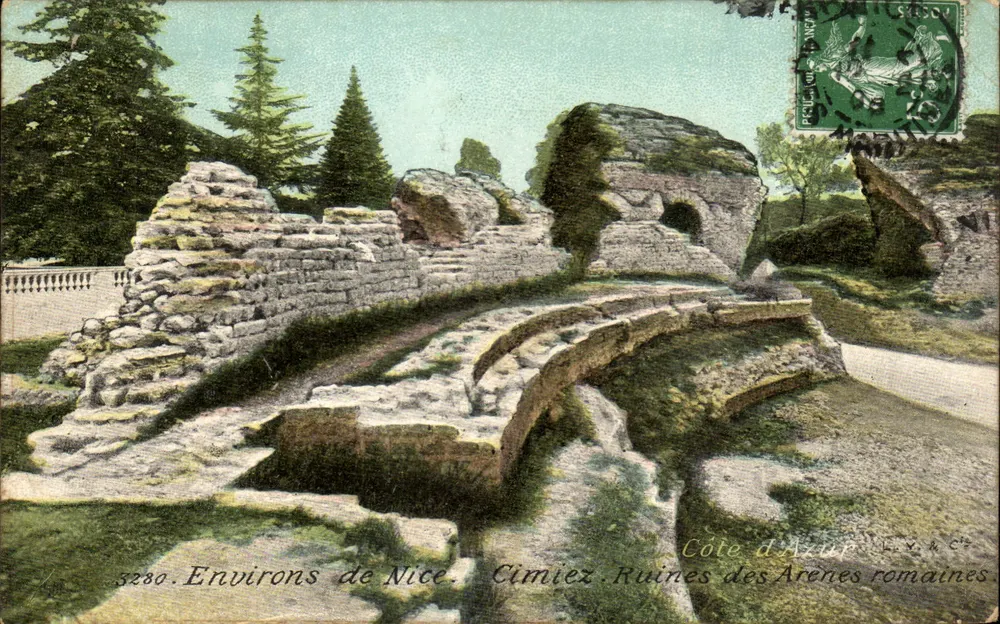 Cimiez — Ruinen der römischen Arenen — Côte d'Azur, L.V.&C° - Vorderseite