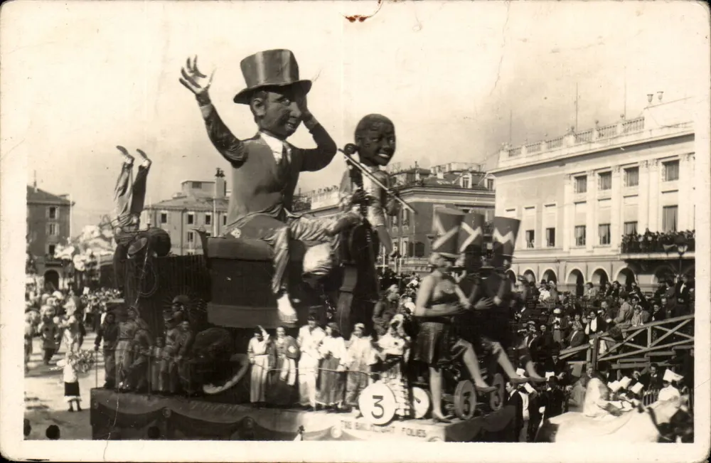 Karneval in Nizza — Parade der Broadway Follies — Verleger: Les Éditions Mar - Vorderseite