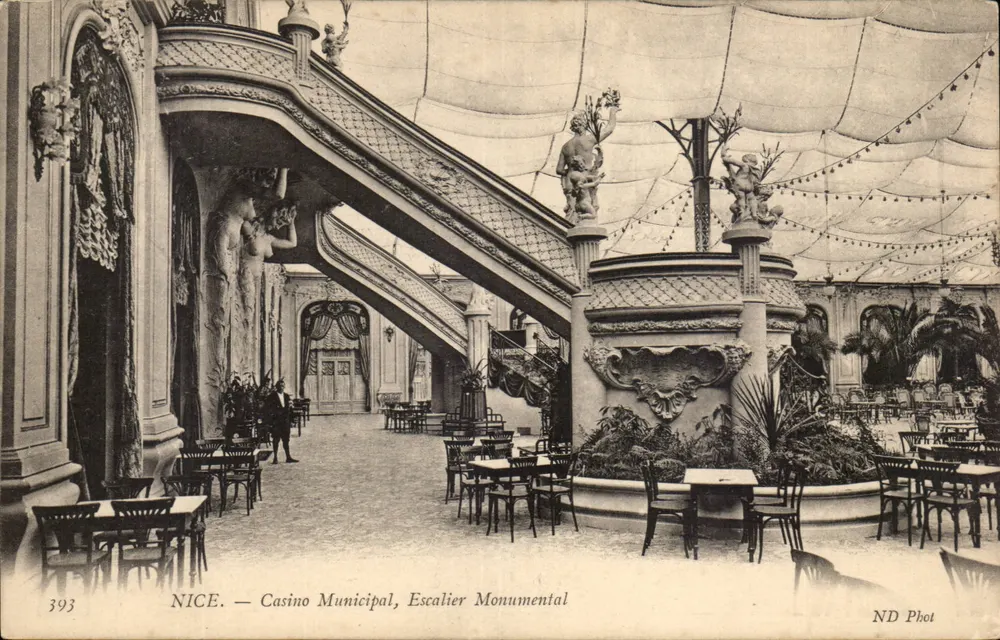 NICE — Casino Municipal, Escalera Monumental — ND Fotografía, n° 3993 - Anverso