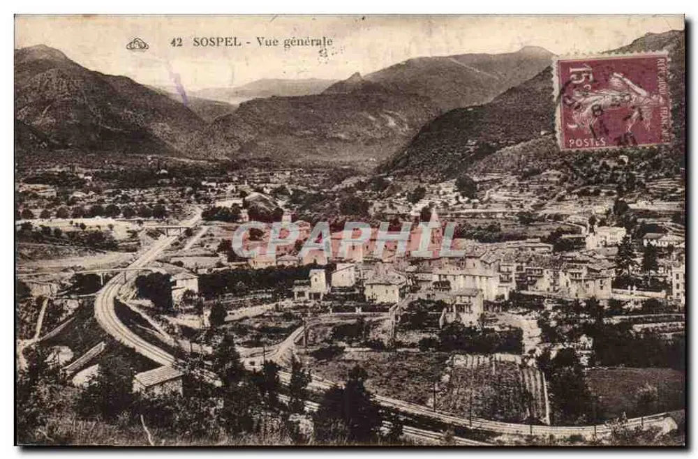 Sospel - Vista geral — editor desconhecido, n° 42 - Frente