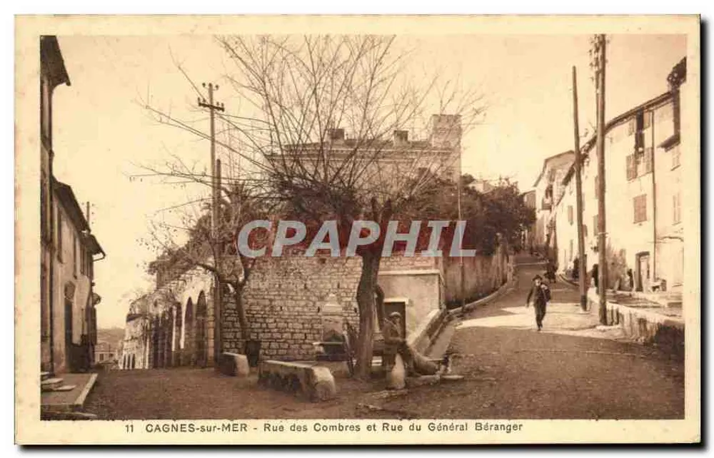 Gagnes-sur-Mer — Rue des Combres und Rue du Général Béranger — Édition Rigotie - Vorderseite