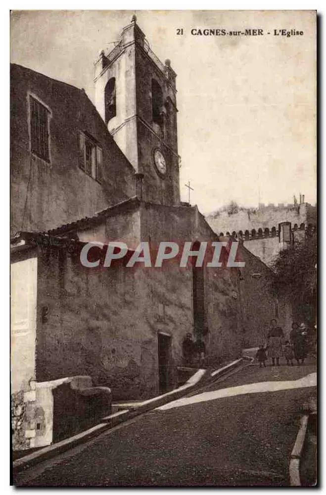 Cagnes-sur-Mer - A Igreja — editor Cagnes-sur-Mer, n° 21 - Frente
