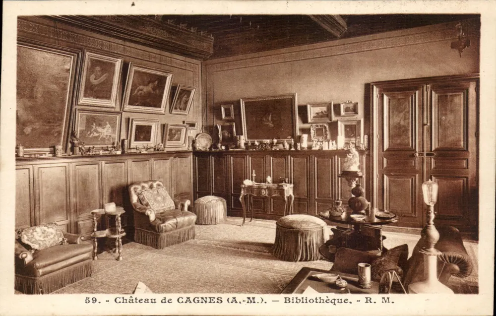 Castelo de Cagnes (A.-M.) — Biblioteca — R. M. - Frente