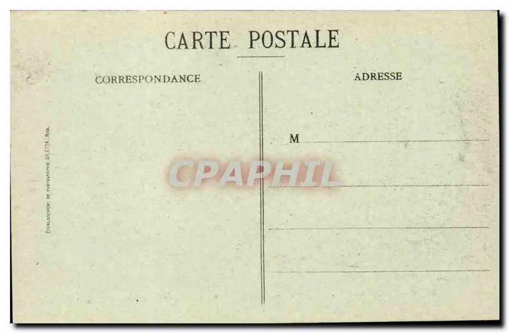 Levens (A-M) — Blick stromaufwärts auf die Alpenkette, das Tal der Vésubie — Gillette-Edition, Nr. 3256 - Rückseite