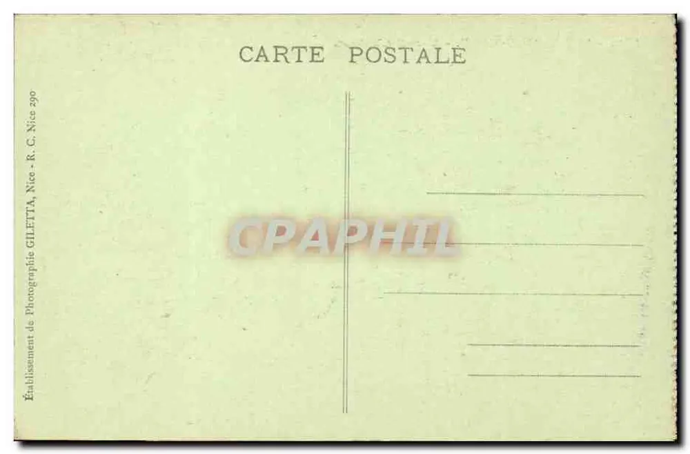 Ilha de St-Honorat - Velho Castelo — Editor: Gilefta, Nice - Verso
