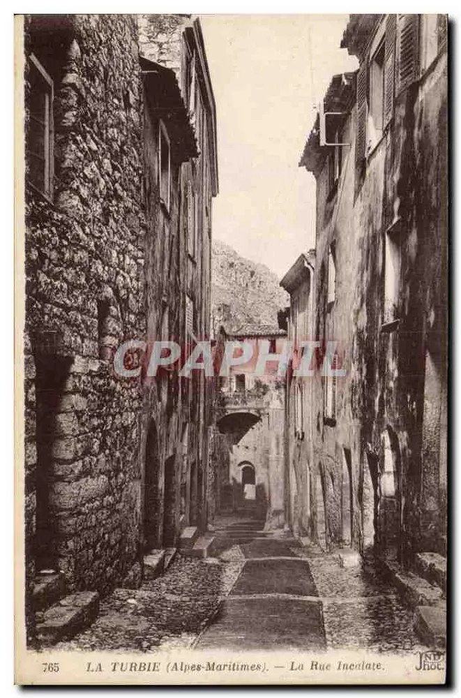 La Turbie (Alpes-Maritimes) — A Rua Inclinada — IND. HOT. - Frente
