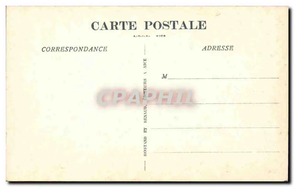 La Turbie (A.-M.) — O Funicular — editor Rostand e Renaud, Nice - Verso
