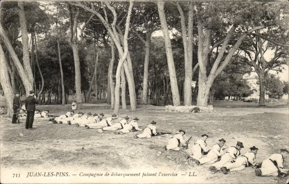 Juan-les-Pins — Landungsunternehmen übt — LL. n° 733 - Vorderseite