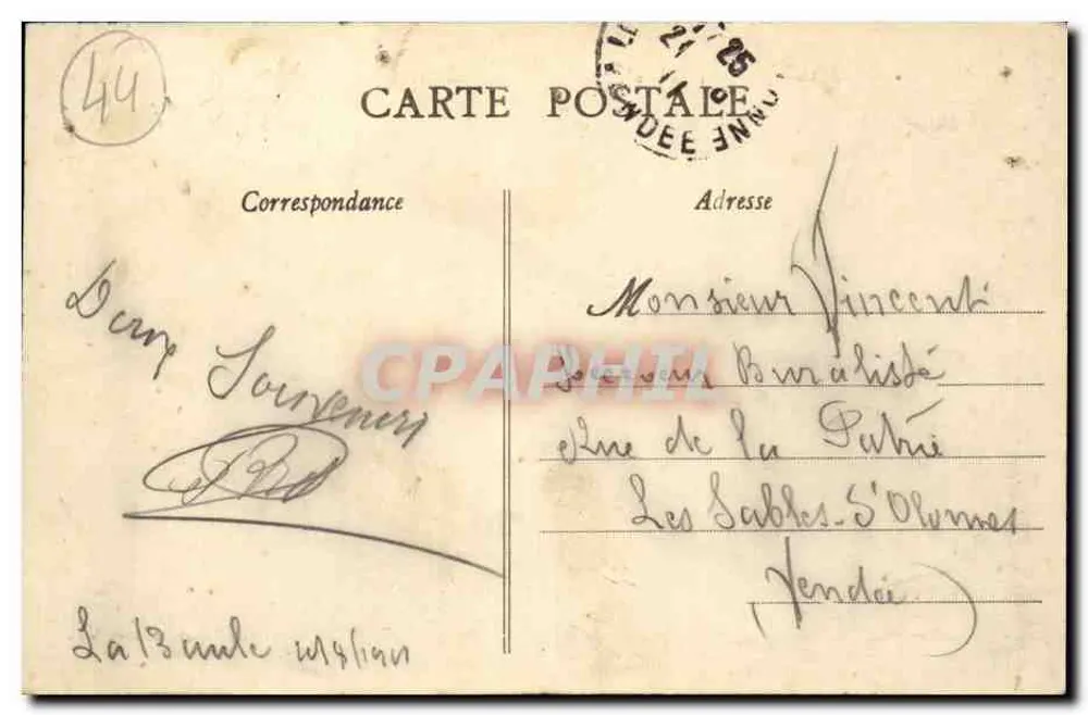 La Baule (Loire-Inf.) — Die Errichtung eines Burgschlosses — Ariana Rozais, Nantes, n°773 - Rückseite