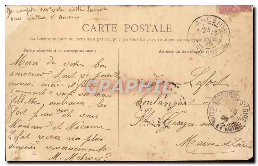 Ancenis — Oude Kasteel — D. Lonein, Ancenis - Achterkant