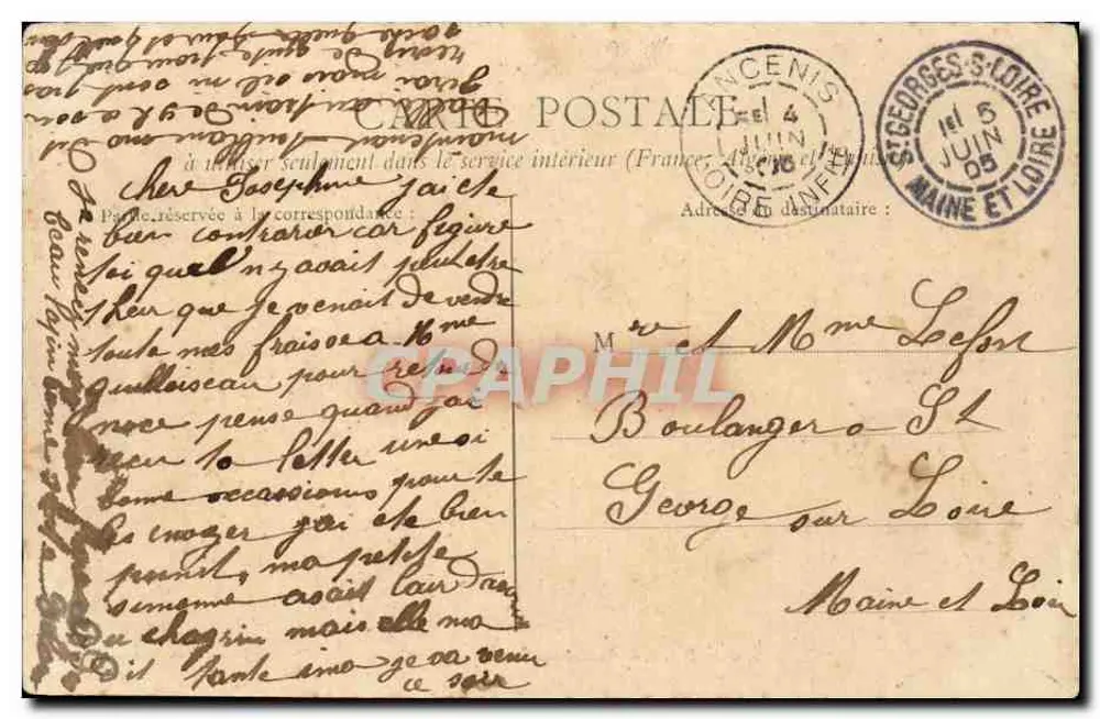 Ancenis — Eingang zur Kaserne Rohan — D. Loncin, Ancenis - Rückseite