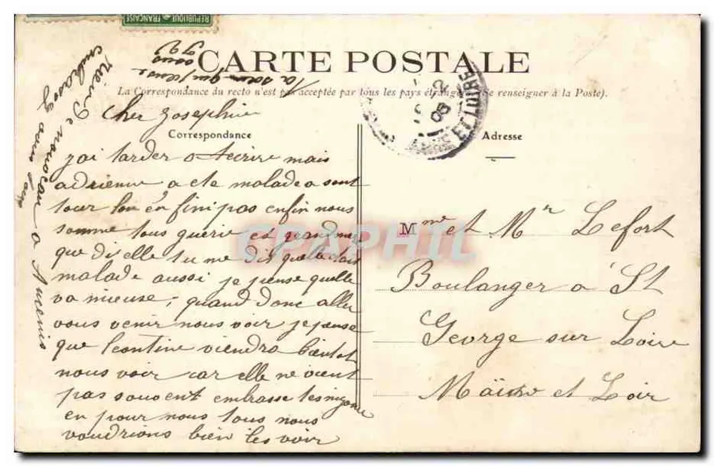 Ancenis (L.-Inf.) - A Caserna — Fototipia Vassellier, Nantes, n°18 - Verso