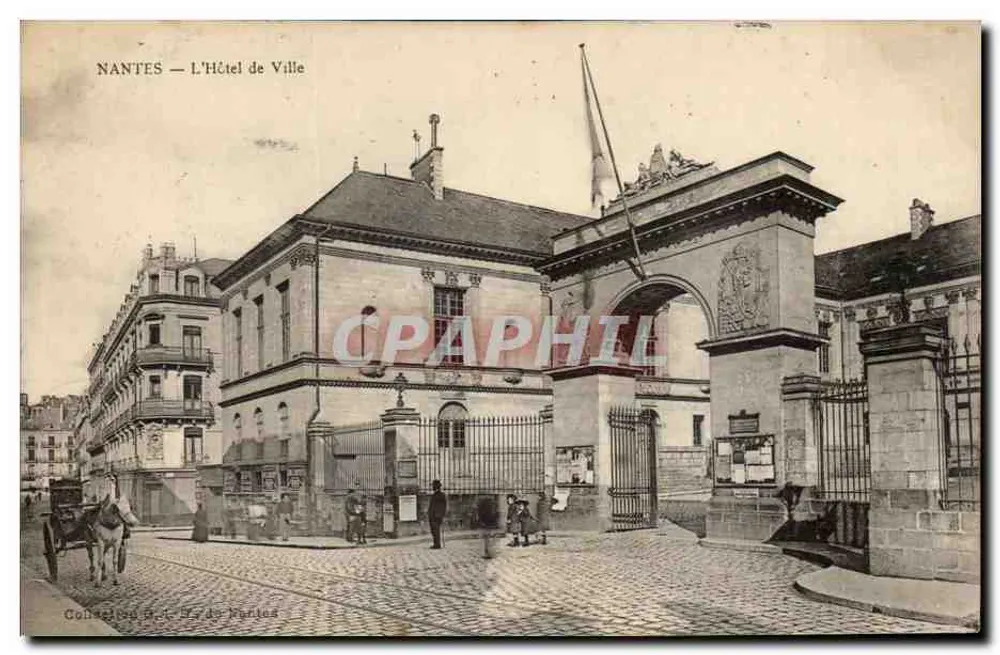 NANTES — O Hotel de Ville — Coleção R. J. de Pantes - Frente