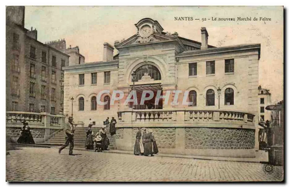Nantes — Ansicht des neuen Feltre-Marktes — n° 92 - Vorderseite