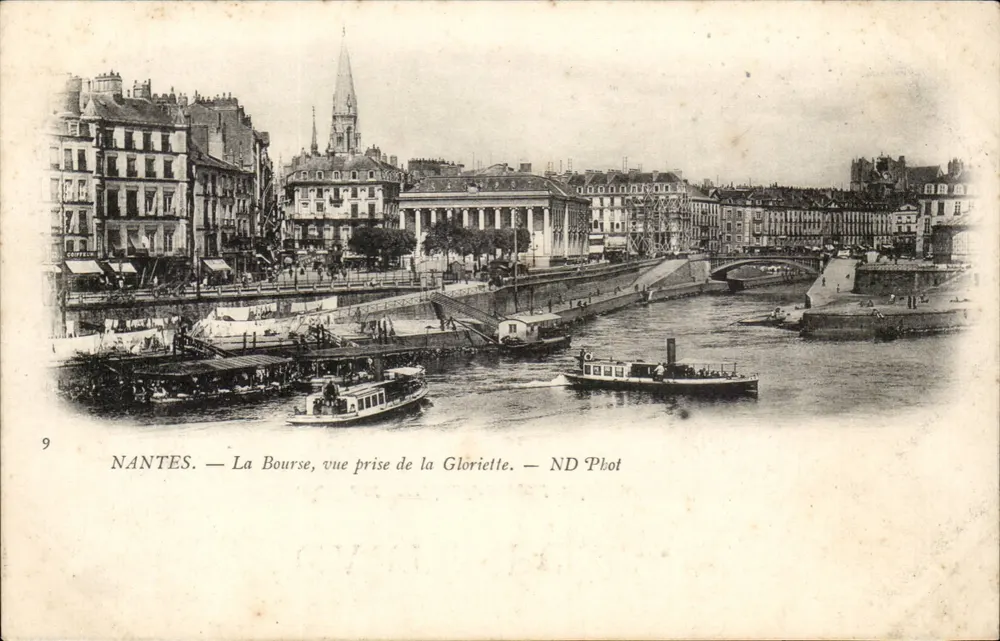 NANTES — Ansicht des Börsenhauses, aufgenommen von der Gloriètte — ND Phot - Vorderseite