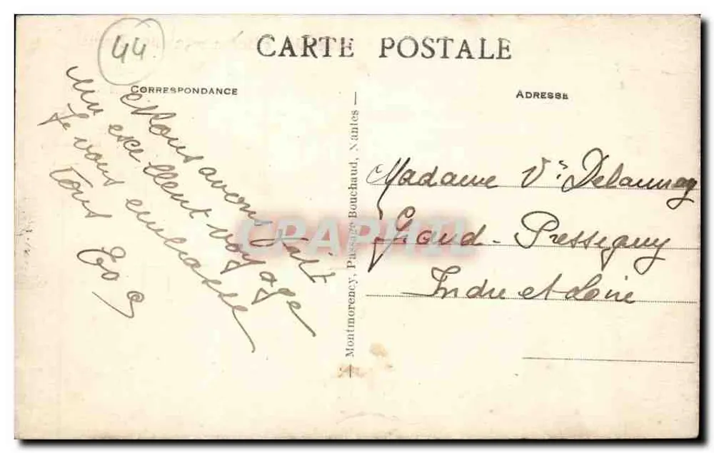 Große Apotheke von Paris — L. Verna, Laureat Apotheker — La Baule - Rückseite
