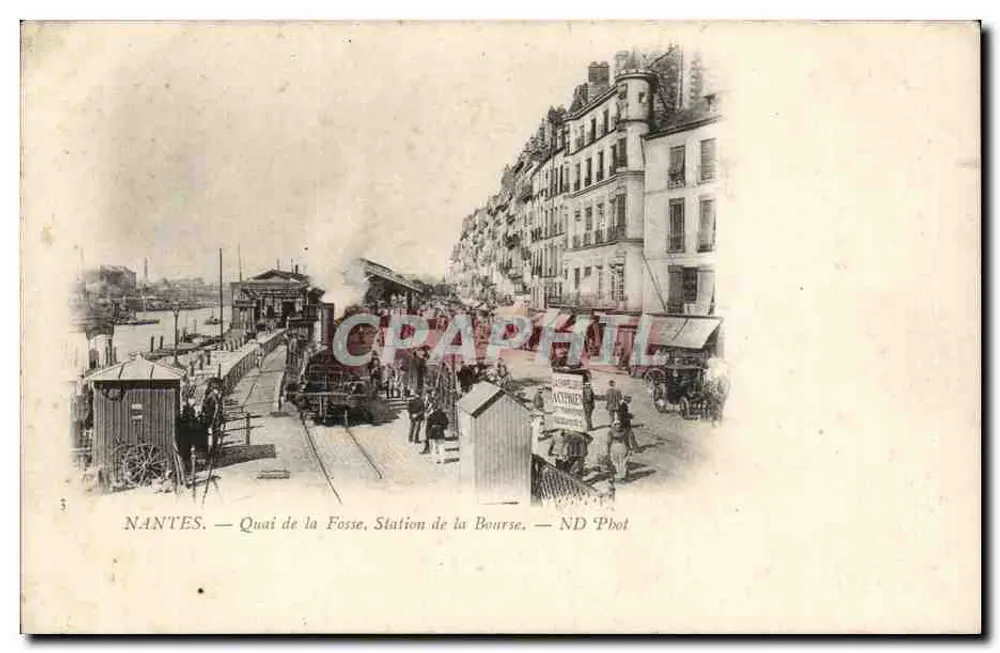 NANTES — Quai de la Fosse, Station de la Bourse — ND Phot - Vorderseite