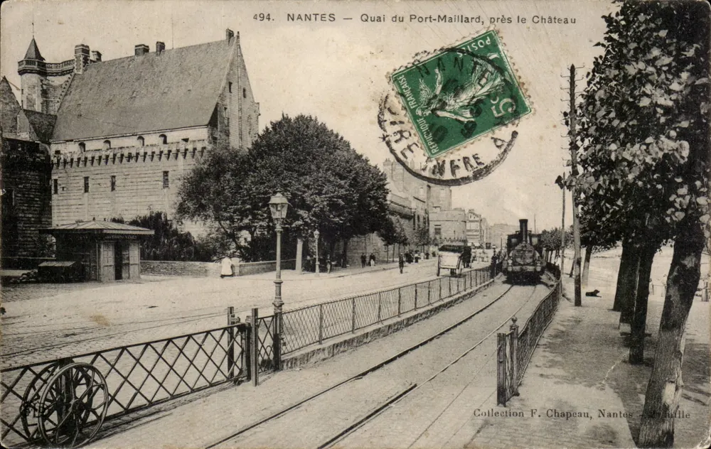 NANTES — Quai du Port-Maillard, nahe dem Schloss — Sammlung F. Chapeau, Nantes - Vorderseite