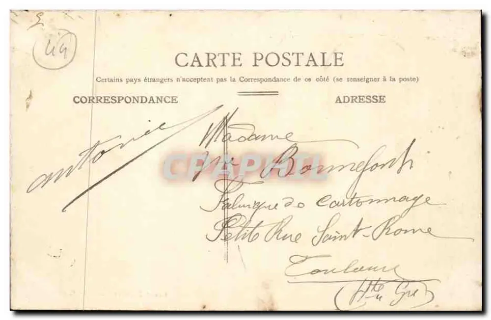 NANTES — Escadaria de Santa Ana — Galerias — Editor: Louis Baudoin & Cie, n°28 - Verso