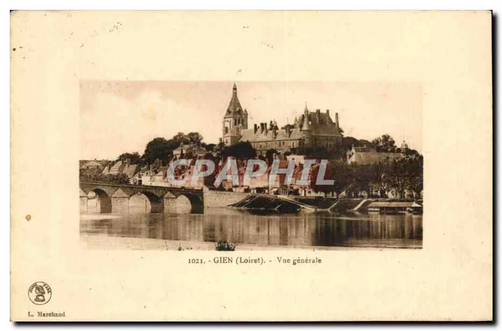 Gien (Loiret) — Vista geral — L. Marehand, n° 1021 - Frente