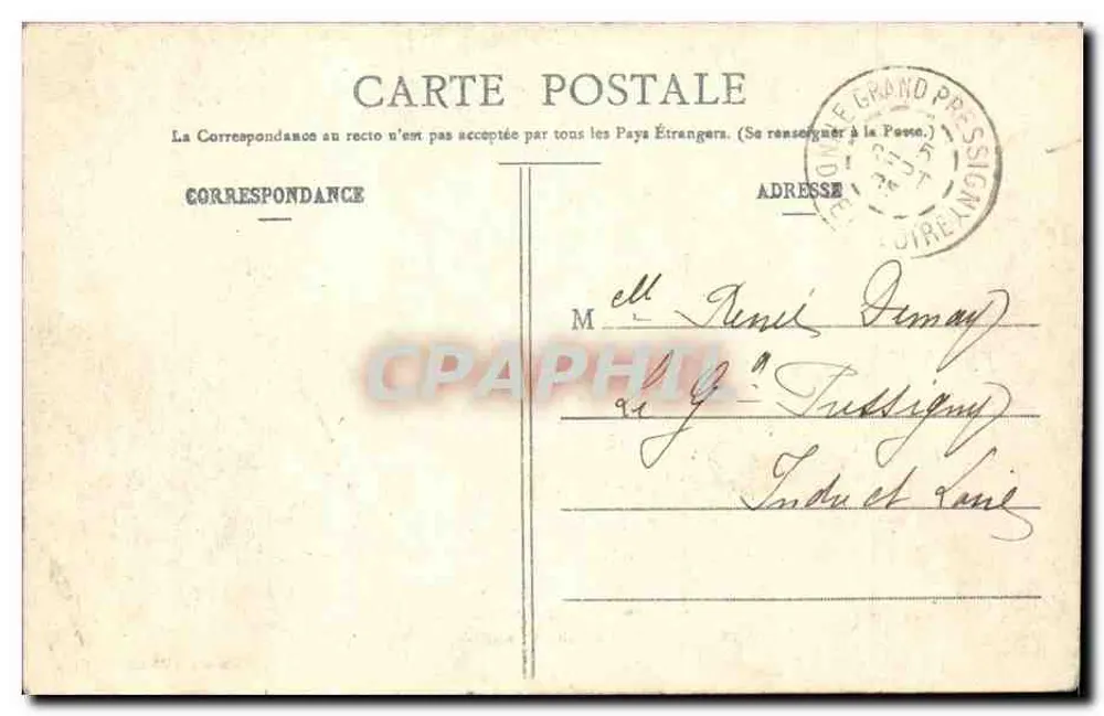 Le Croisic — Ansicht vom Promenade du Mont-Espine — Sammlung Delaveau, St-Nazaire - Rückseite