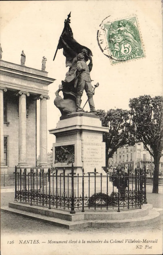 NANTES — Denkmal für den Colonel Villebois-Mareuil — ND Phot. - Vorderseite