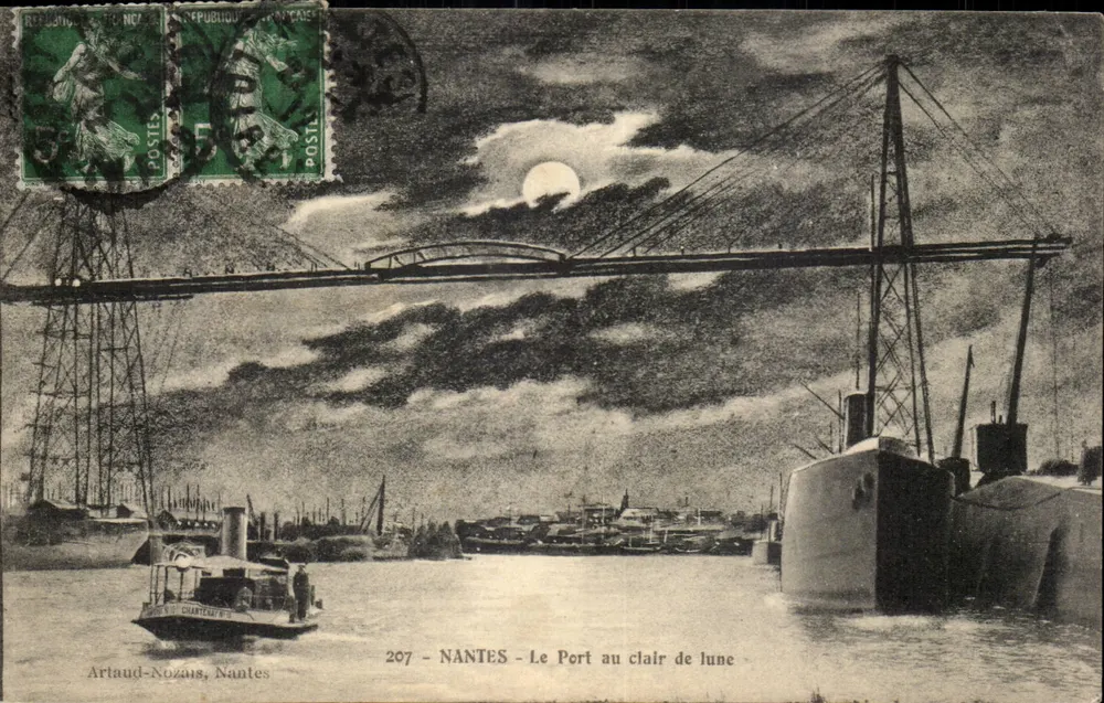NANTES - O Porto sob a luz da lua — Artaud-Nozaus, N°207 - Frente