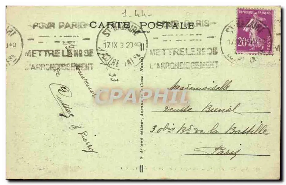 Saint-Nazaire — Die Station und die Bushaltestelle — n°69 - Rückseite