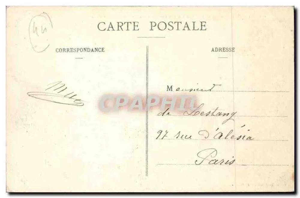 St-Nazaire - Neue Zugabe - Hafenmund (120 Meter Abstand zwischen den Anlegestellen der beiden Dämmen) — Sammlung Delaveau, n° 898 - Rückseite
