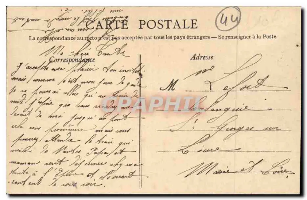 NANTES - Das Justizpalast und das Gefängnis — Artaud-Nozais, Nantes - Rückseite