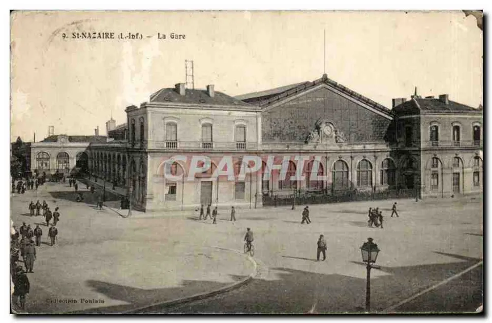 St-Nazaire (Loire-Inférieure) — La Gare — Collection Poulain - Frente
