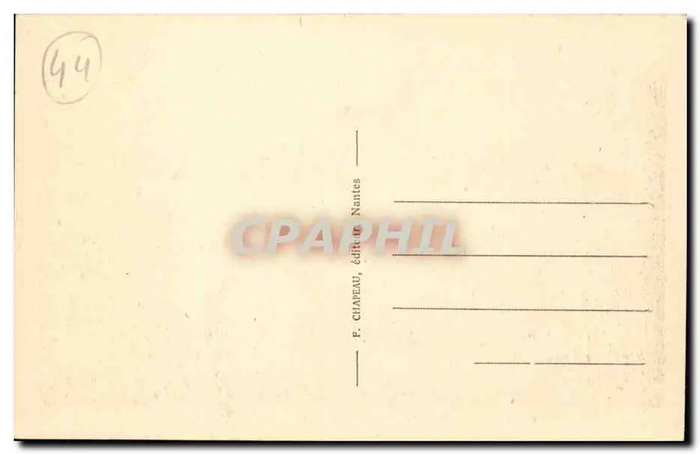 Castelo de Juigné — Saint-Herblon — Castelos da Baixa Loire — LW 4278 - Verso