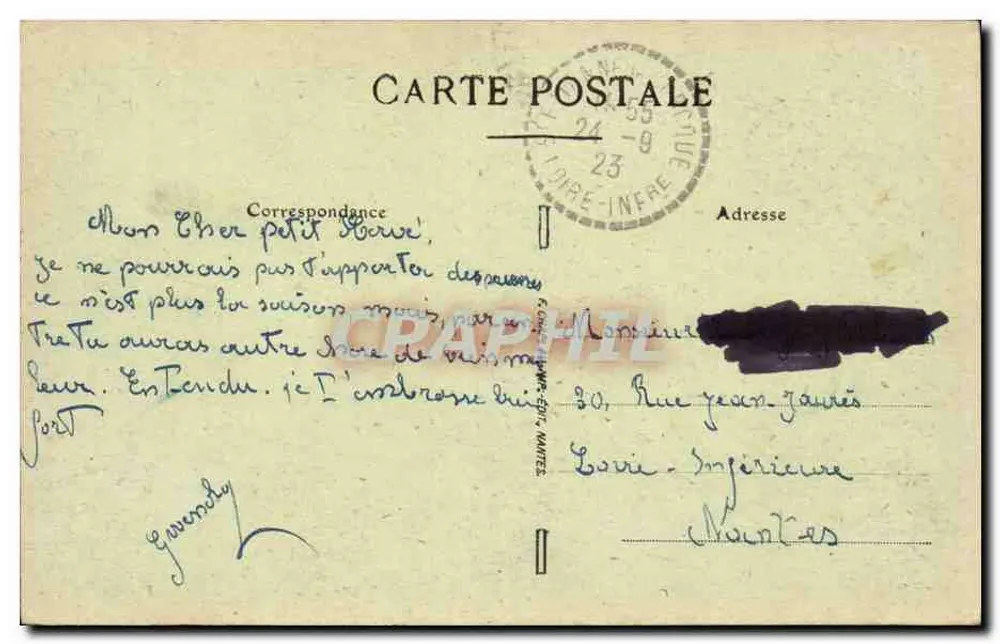 Touvois (Loire-Inf.) — kochendes Brunnen von Frélligné — unbekannter Verlag, Nr. 8 - Rückseite