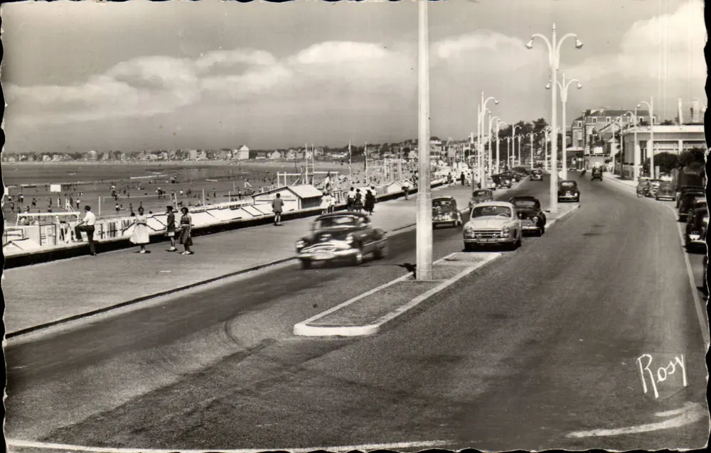 Ausblick auf den Strand und die Promenade in Pornichet — Verlag F. Chapeau, Nr. 23 - Vorderseite