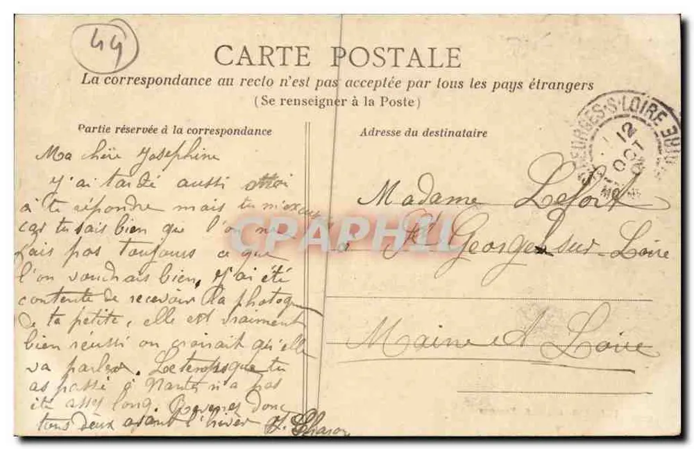 Pierrepercée (Loire-Inf.) — A Elevação da Divate — Cliché S. Bregeon - Verso