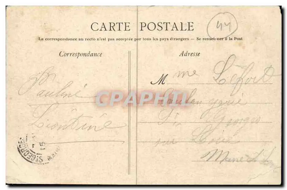 Pierre-Percée (Loire-Inf.) — La Levée de la Divate — Héliotypie Dugas et Cie, Nantes - Verso