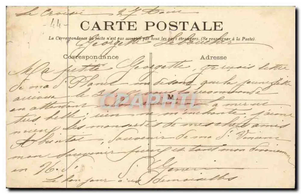Le Croisic (L.-Inf.) — Vista Geral — Fototipia Vassellier - Nantes, n° 976 - Verso