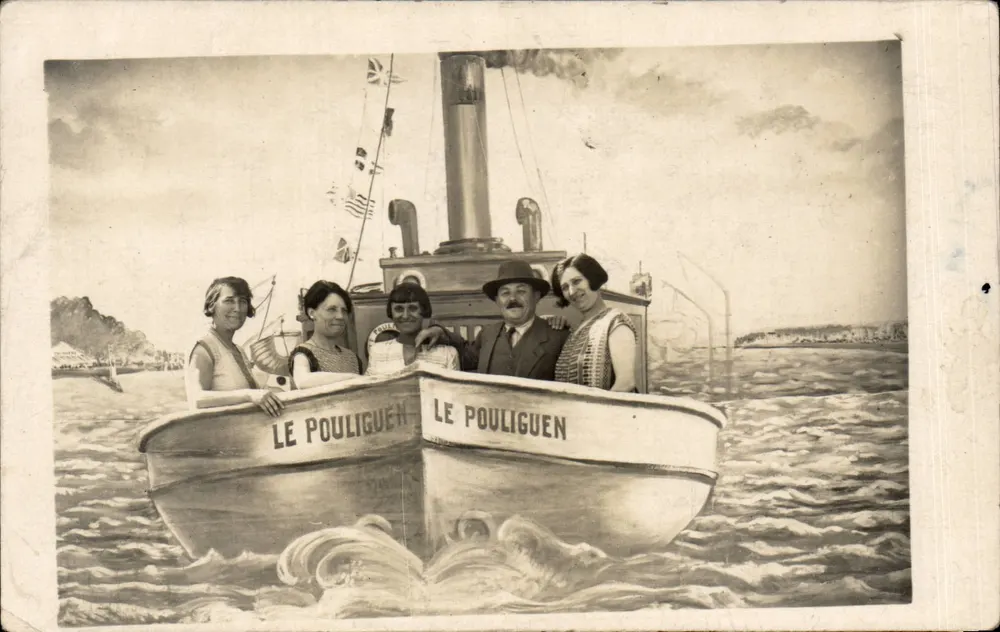 Le Pouliguen — navio a vapor — editor não identificado - Frente