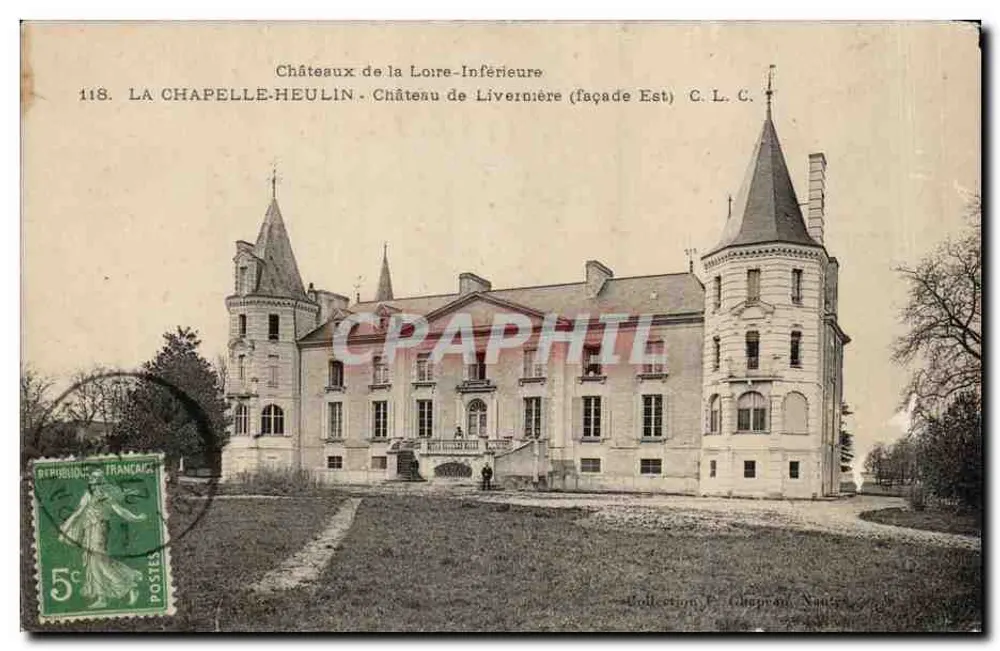 Castelo de Livernière — fachada Leste — Coleção C. L. C. n°118 - Frente