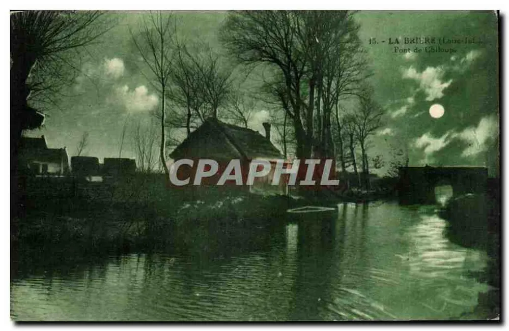 LA BRIÈRE (Loire-Inférieure) — Ponte de Chiloup — editor não identificado, n° 15 - Frente