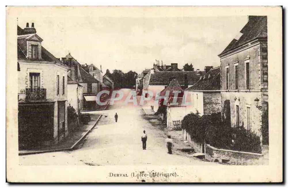 Derval (Loire-Inférieure) — vista da rua principal — editor não identificado - Frente