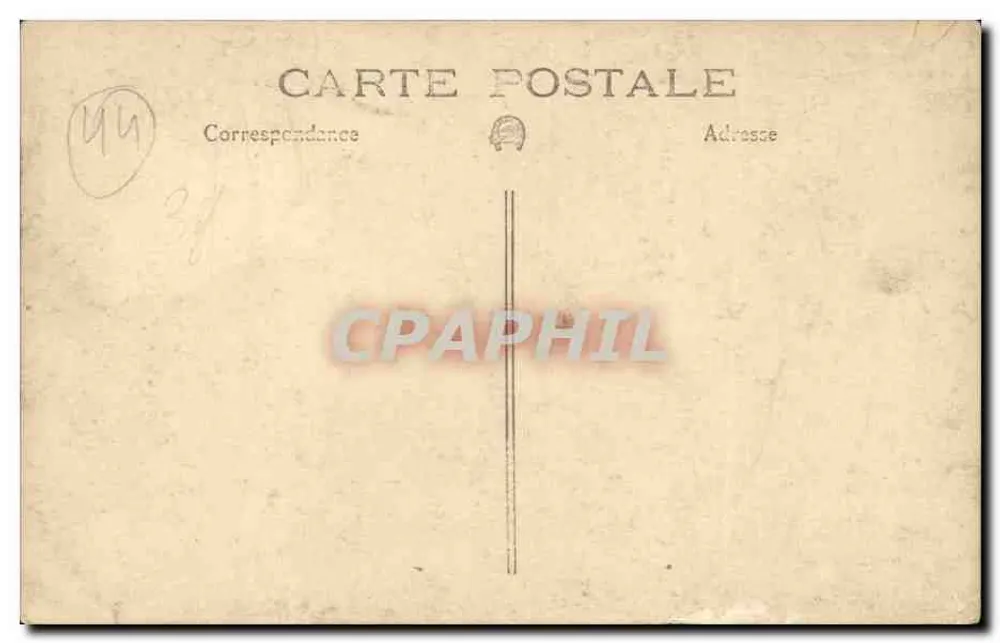 Le Pouliguen — vapor de passageiros — cartão postal - Verso