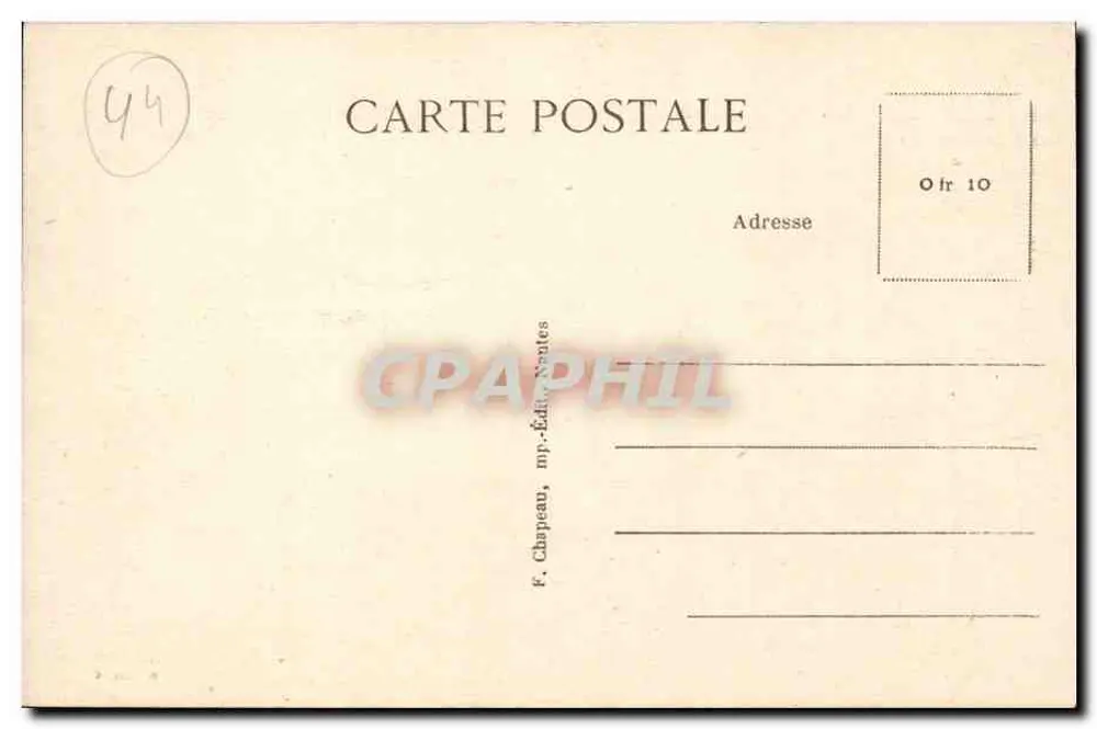 LA BAULE-sur-MER — (Loire-Inf.) Im Bois-d'Amour. Die Kiefern in den Dünen — F. Chapeau, mp.—Nantes-Editionen - Rückseite
